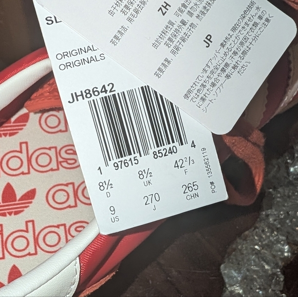 Adidas SL 72 Women's sz 9.5 in Preloved Red/Core White/Pure Ruby Colorway - Picture 7 of 13